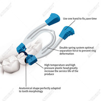 AZDENT Dental Matrix przekrój profilowany metalowy klips sprężynowy pierścienie dentysta narzędzia Lab narzędzie stomatologiczne 4